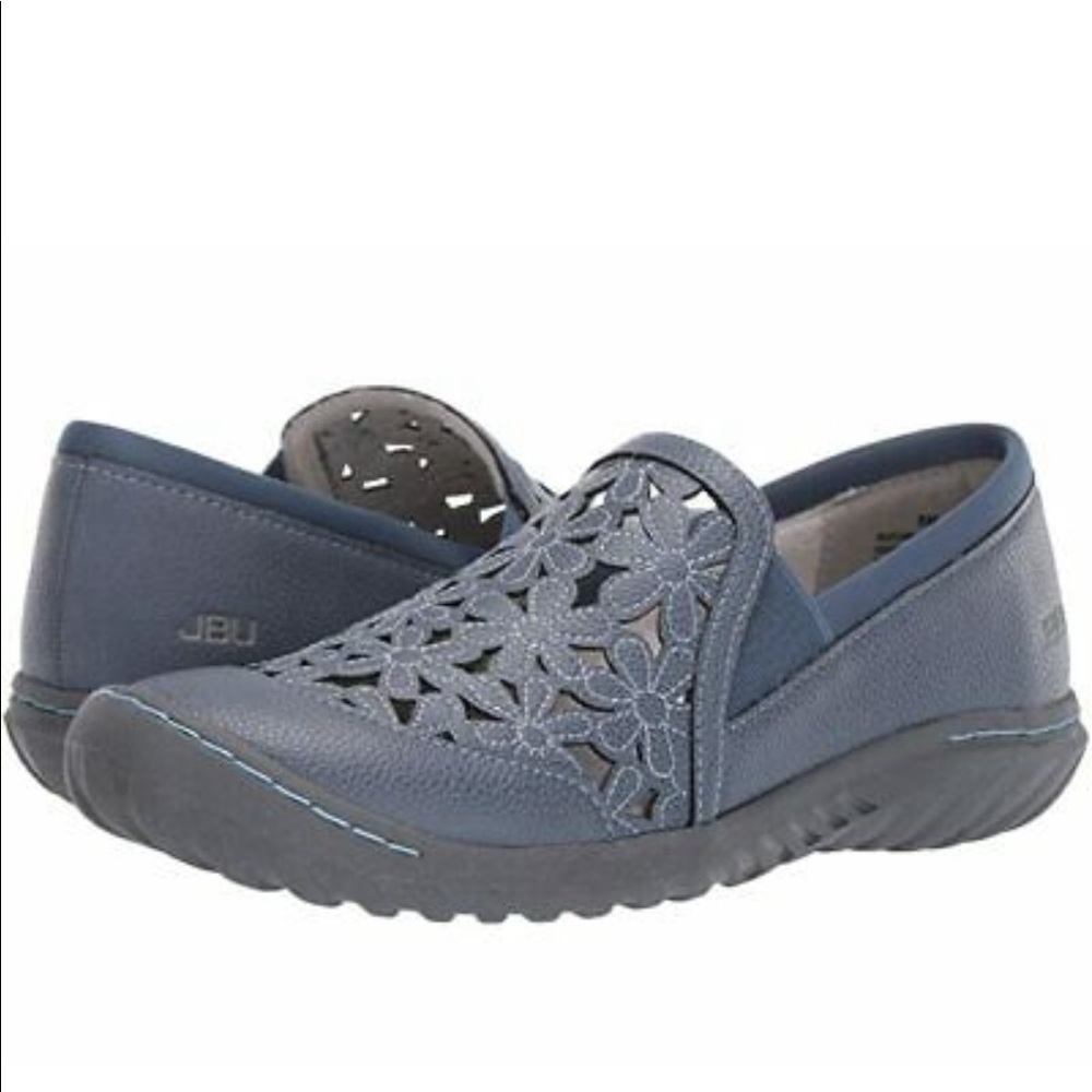 JBU Wildflower Moc Blue Shoes size 10